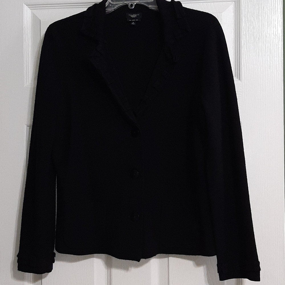 Talbots Black Wool Cardigan